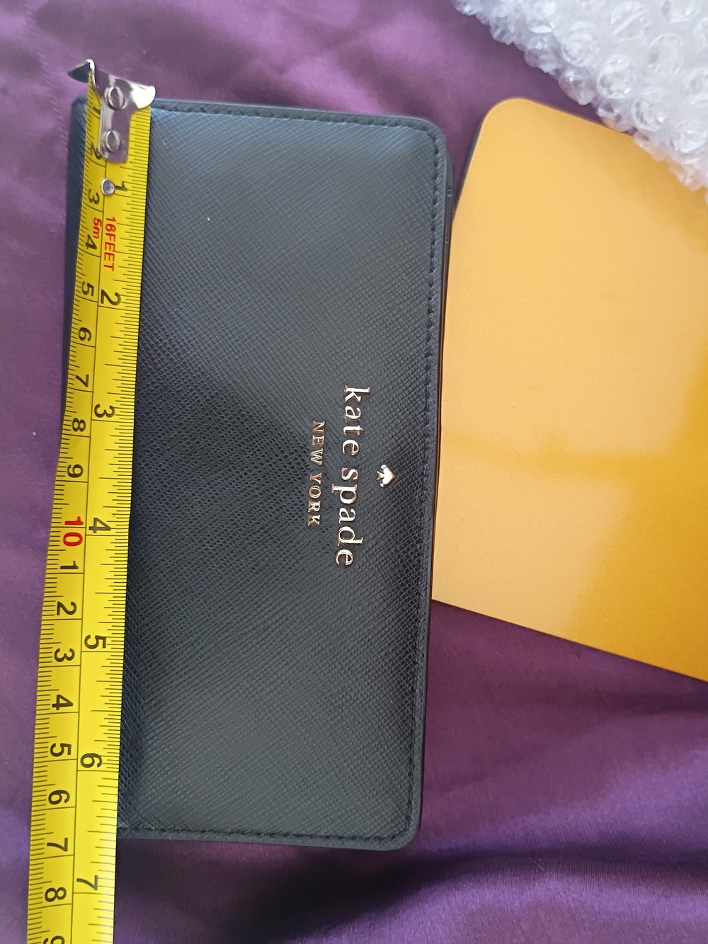 kate spade black leather wallet - Picture 10 of 10